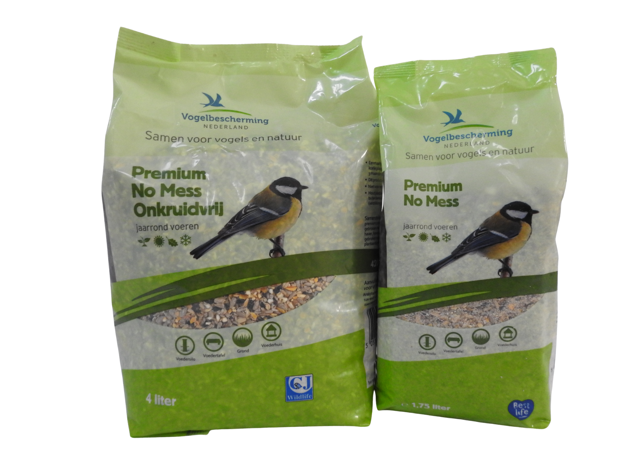 Premium No Mess Vogelvoer – Schilvrij & Onkruidvrij